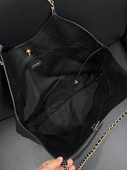 Chanel Maxi Shopping Bag Calfskin Black 59x36x13cm - 4