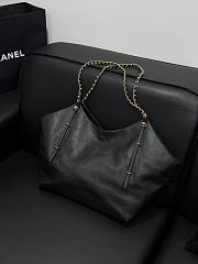 Chanel Maxi Shopping Bag Calfskin Black 59x36x13cm - 2