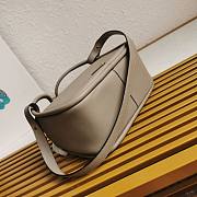 Prada Leather Handbag Grey Bag 25x18x10cm - 6