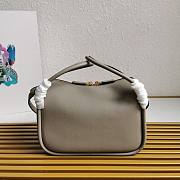 Prada Leather Handbag Grey Bag 25x18x10cm - 5