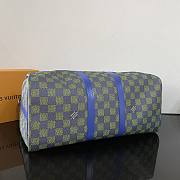 Louis Vuitton LV Keepall Bandoulière 50 Blue Green 50x29x23cm - 2