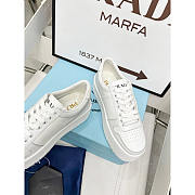 Prada Downtown Bold Leather Platform Sneakers - 3