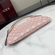 Gucci GG Emblem Super Mini Shoulder Bag Pink 23x13x2cm - 3