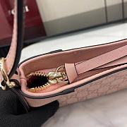 Gucci GG Emblem Super Mini Shoulder Bag Pink 23x13x2cm - 4