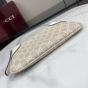 Gucci GG Emblem Super Mini Shoulder Bag White 23x13x2cm - 5