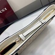 Gucci GG Emblem Super Mini Shoulder Bag White 23x13x2cm - 3
