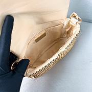 Prada Mini Crystal Triangle Gold Shoulder Bag 17x11.5x6cm - 6