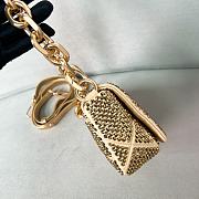 Prada Mini Crystal Triangle Gold Shoulder Bag 17x11.5x6cm - 5