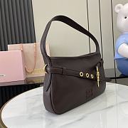 Miu Miu Adventure Shoulder Bag Dark Brown 33x19x5cm - 4