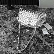 Bottega Veneta Lauren 1980 Clutch Silver 31cm - 3