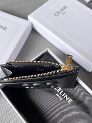 Celine Zipped Card Holder Cuir Black 11x7.5x2cm - 4