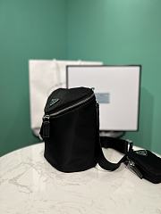 Prada Black Nylon Triangle Pouch Bag 19x17x15cm - 6