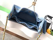 Chanel Medium Cruise 25C Bag Blue Denim Hobo 40x30x15cm - 3