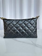 Chanel Large Hobo Bag Lambskin Gold Black 32x20x6cm - 3