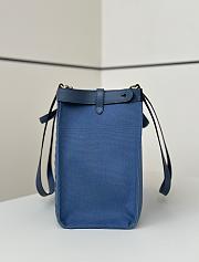 Fendi X-Tote Canvas Bag Blue Shopper Blue 41x16x29.5cm - 4