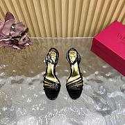 Valentino Ladycrush Sandal Patent Crystals Black 85mm - 3