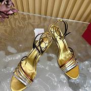 Valentino Ladycrush Sandal Patent Crystals Gold 85mm - 3