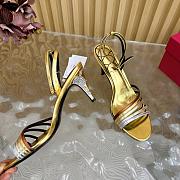 Valentino Ladycrush Sandal Patent Crystals Gold 85mm - 2