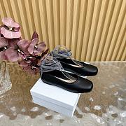 Dior D-Journey Lace-Up Ballet Flat Black  - 1