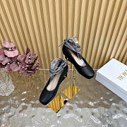 Dior D-Journey Lace-Up Ballet Flat Black  - 4
