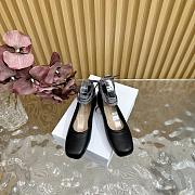 Dior D-Journey Lace-Up Ballet Flat Black  - 3