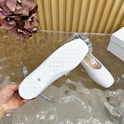 Dior D-Journey Lace-Up Ballet Flat White - 2