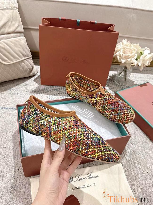 Loro Piana Floaty Flat Loafer Microfibre Resort Multicolor - 1