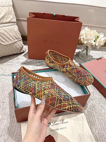 Loro Piana Floaty Flat Loafer Microfibre Resort Multicolor