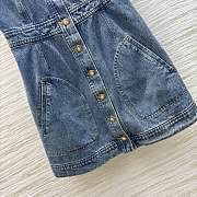 Louis Vuitton LV Blue Denim Dress - 5