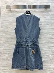Louis Vuitton LV Blue Denim Dress - 4