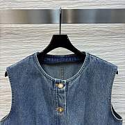 Louis Vuitton LV Blue Denim Dress - 3