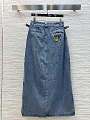 Louis Vuitton Blue Denim Dress - 4
