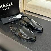 Chanel Black Sandal Flat - 1