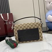 Gucci Small GG Crossbody Bag With Web Beige 19x15x7cm - 6
