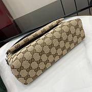 Gucci Small GG Crossbody Bag With Web Beige 19x15x7cm - 4