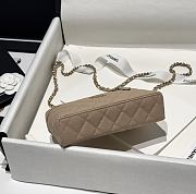 Chanel 25P Top Handle Beige Caviar 19.5x17x5.5cm - 6