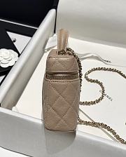 Chanel 25P Top Handle Beige Caviar 19.5x17x5.5cm - 3
