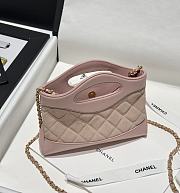 Chanel Nano 31 Bag Light Pink 20.5x17.5cm - 3