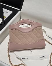 Chanel Nano 31 Bag Light Pink 20.5x17.5cm - 2