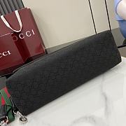 Gucci Medium GG Crossbody Bag With Web Black 36x25x12cm - 5