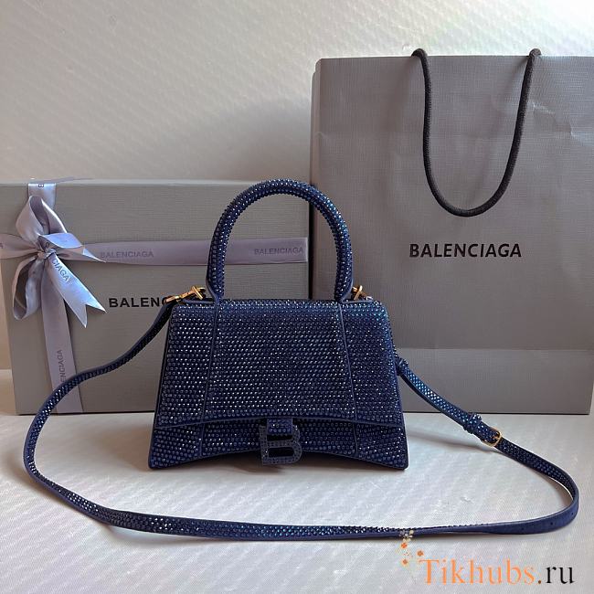 Balenciaga Small Hourglasse Bag Blue 23x10x24cm - 1