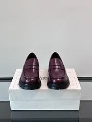 Alexander McQueen Red Wine Loafer - 3