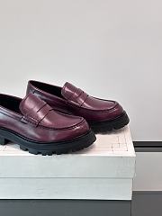 Alexander McQueen Red Wine Loafer - 2