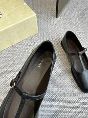 The Row Square T-Strap Flat Black - 5