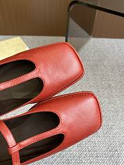 The Row Square T-Strap Flat Red - 5