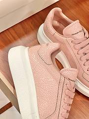 Alexander McQueen Leather Oversized Retro Pink Sneakers  - 3