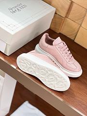 Alexander McQueen Leather Oversized Retro Pink Sneakers  - 2