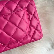 Chanel Small Flap Bag Fuchsia Pink Gold Lambskin 20cm - 2