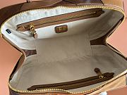 Miu Miu Leather Patchwork Beau Bag Cognac 34x23x10cm - 3