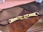Miu Miu Leather Patchwork Beau Bag Cognac 34x23x10cm - 2